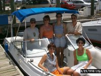 Boat Trip - Jane, Marisa, Sonja, Manfred August 1998